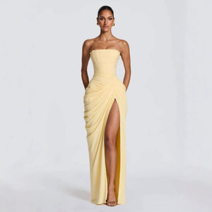 Vestido de Noche sin Tirantes