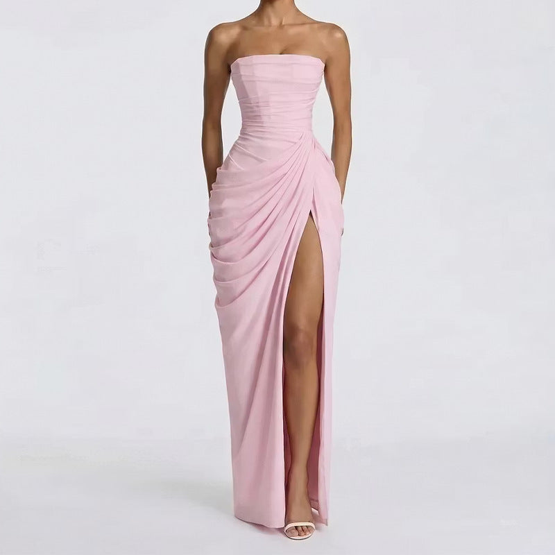Vestido de Noche sin Tirantes