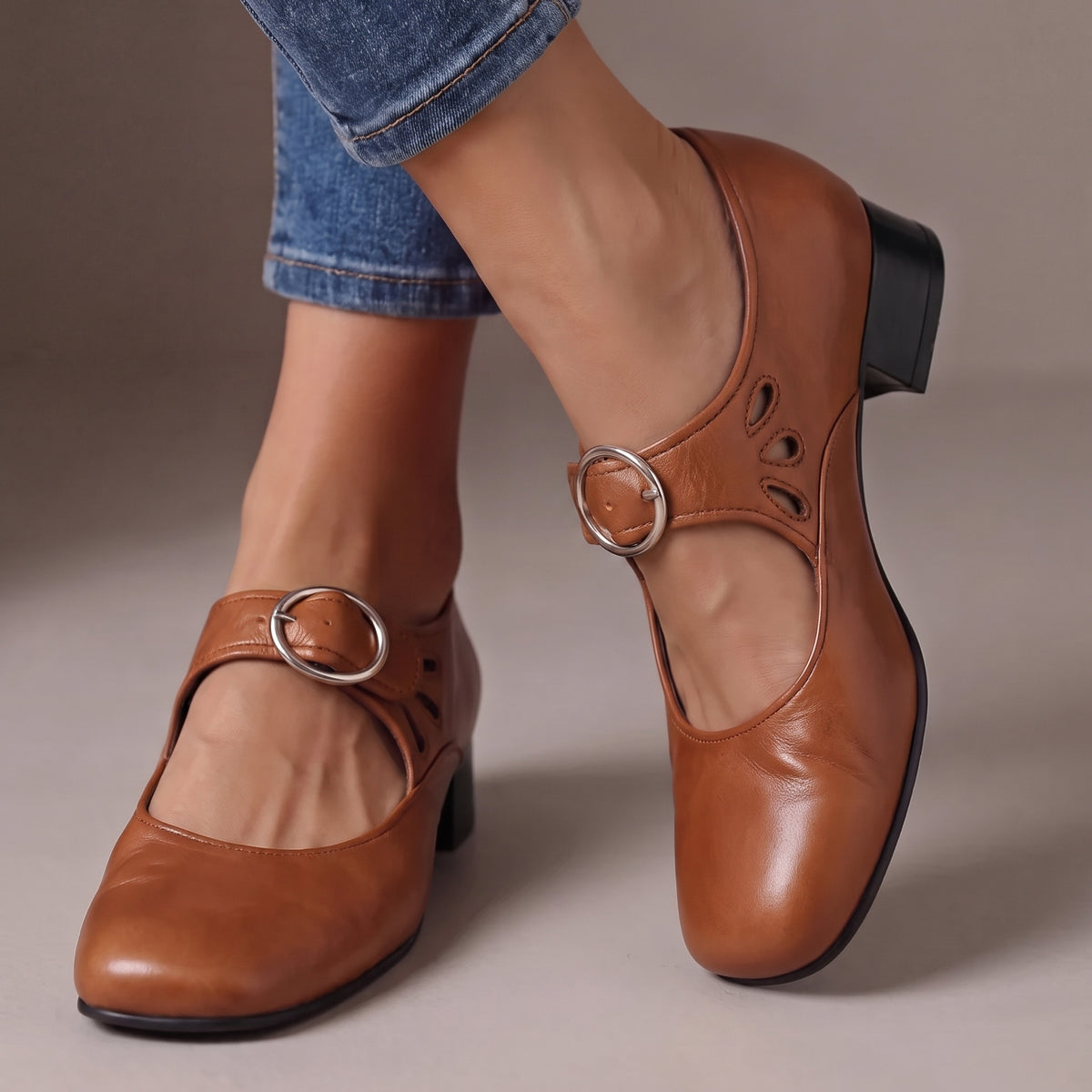 Zapatos de piel suave Lucía