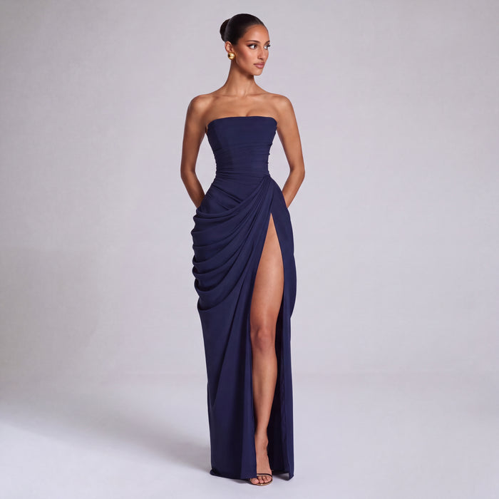 Vestido de Noche sin Tirantes
