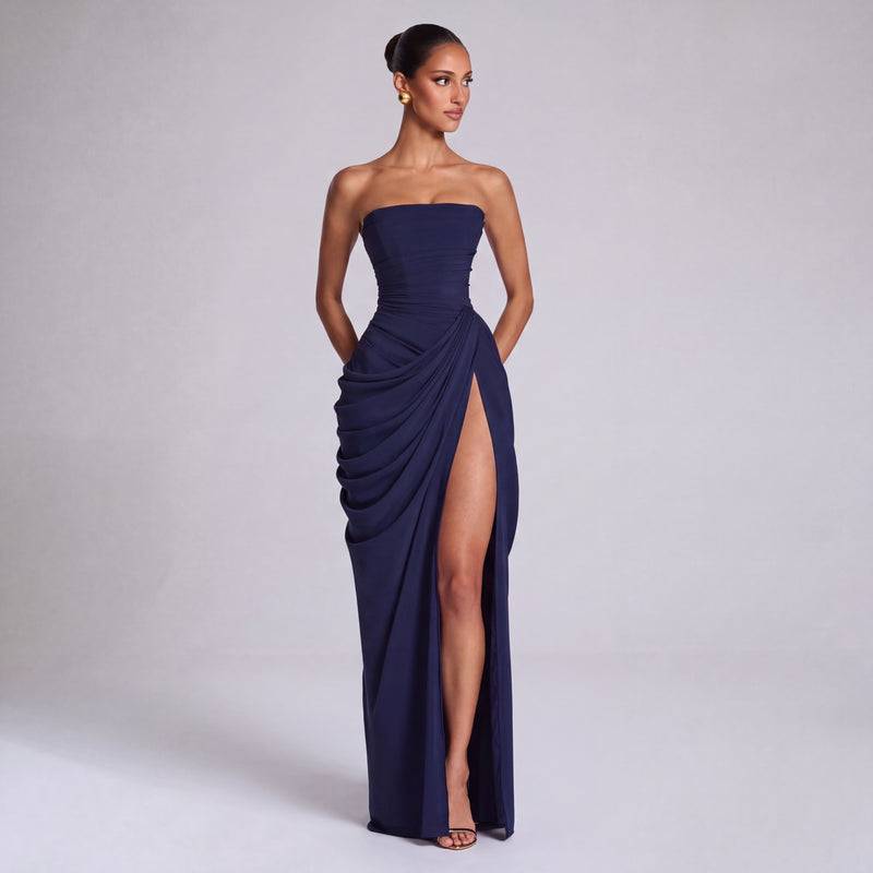 Vestido de Noche sin Tirantes
