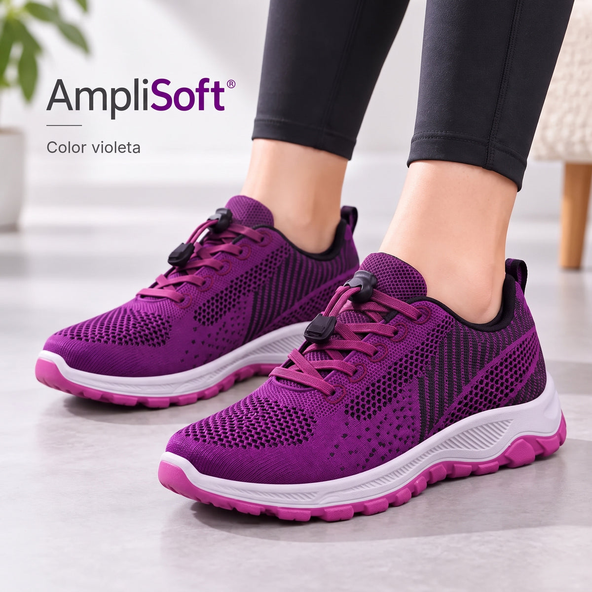 AmpliSoft™: el calzado diseñado para pies hinchados, anchos y sensibles.