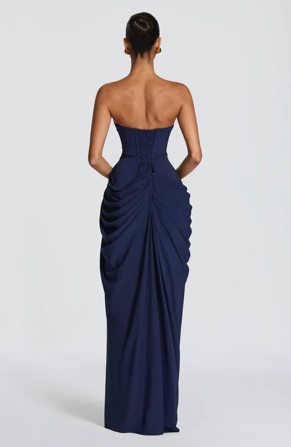 Vestido de Noche sin Tirantes