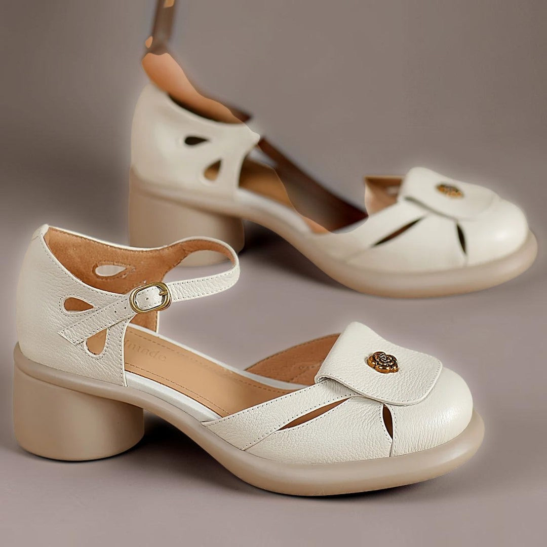 Sandalias de plataforma con tiras claras Triana
