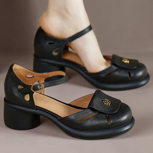 Sandalias de plataforma con tiras claras Triana